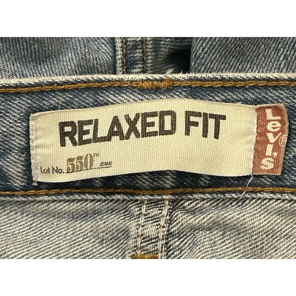 Levi's 550 Relaxed Fit Denim Jeans 42 x 32